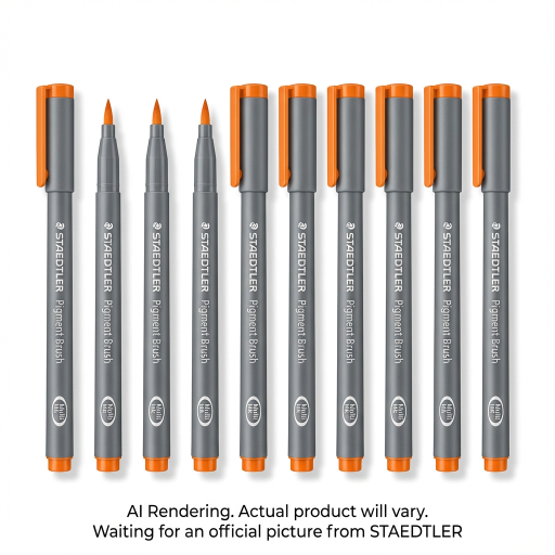 Pigment Brush Pen Orange