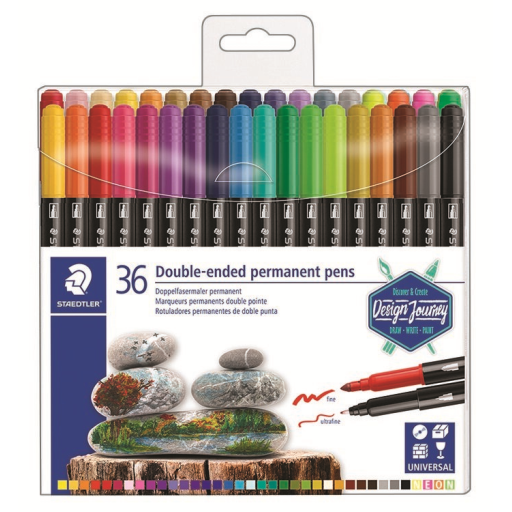 Double-ended perm. Pens 36 pcs