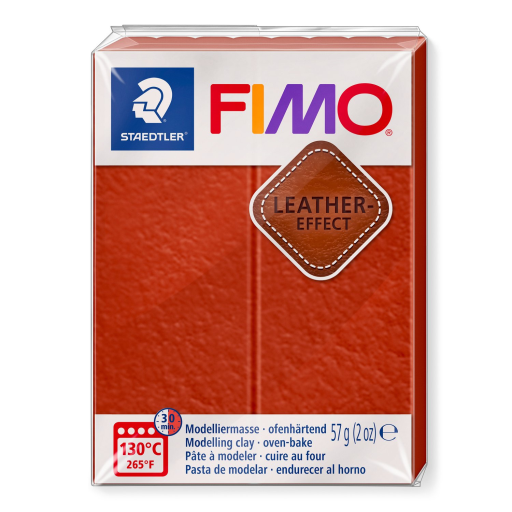 Modelling Clay Fimo Leather Effect Rust 57g (2 oz)