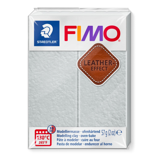 Modelling Clay Fimo Leather Effect Dove Gray 57g (2 oz)