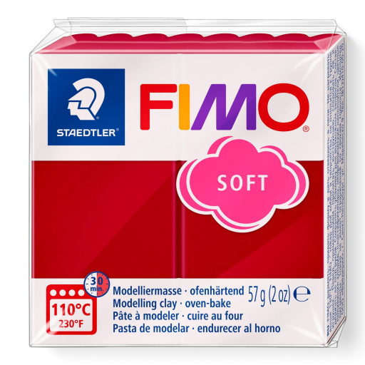 Modelling Clay Fimo Soft Cherry Red 57g (2 oz)