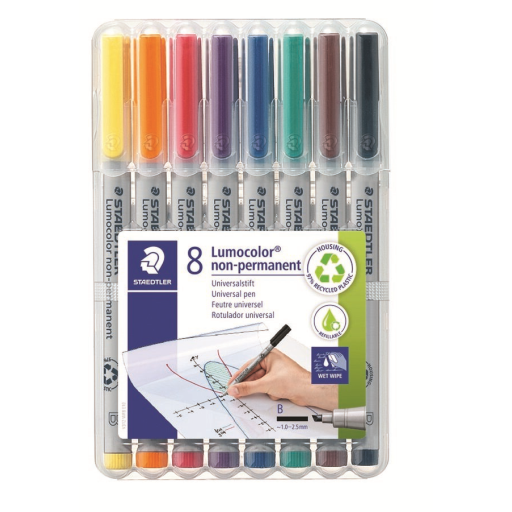 Universal pen Lumocolor non-p B 8pc
