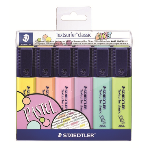 Highlighter Textsurf.cl.6pcs.wallet