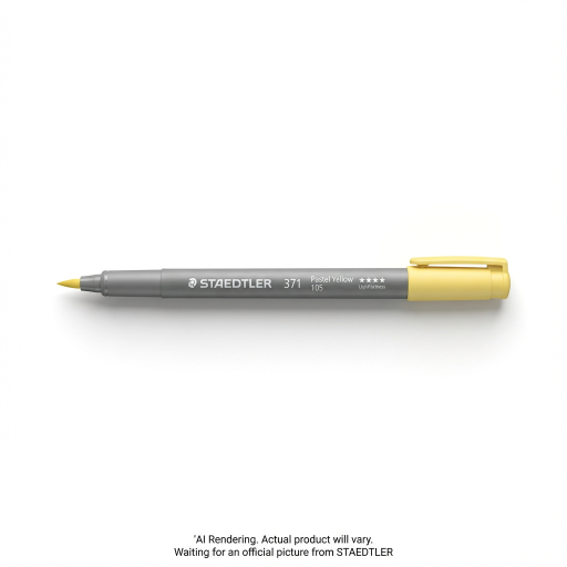 Pigment Brush Pen Pastel Yellow
