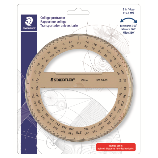 Protractor 6''/360 degree BK