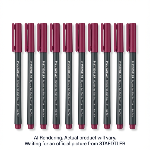 Pigment Brush Pen Red Violet