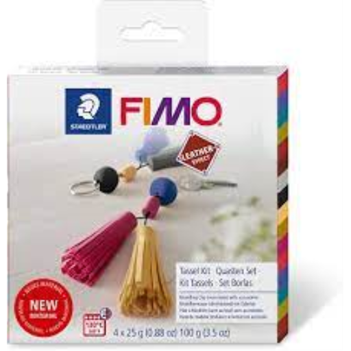 FIMO Leather Effect Keychain Tassel Kit Modelling Clay