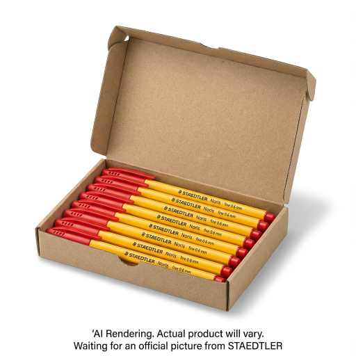 Staedtler Fineliner Noris writing pen red, 10ct
