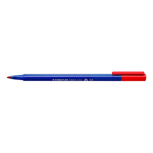 Fibre tip pen tripl.col. 1mm Red