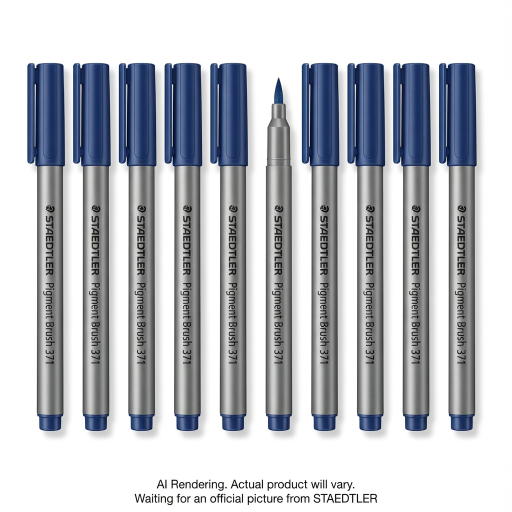 Pigment Brush Pen Navy Blue