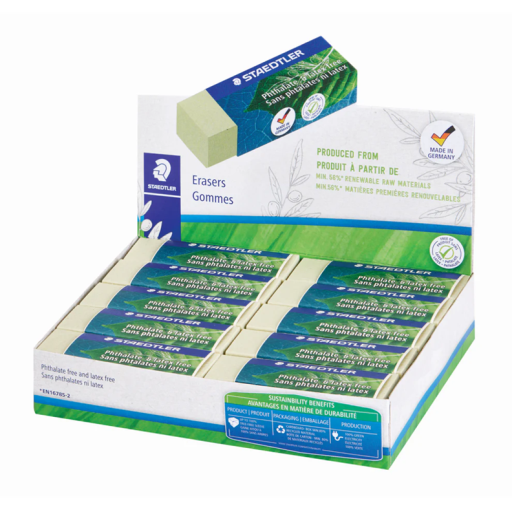 Staedtler Mars N80 Plant Based Eraser - 20 Pack