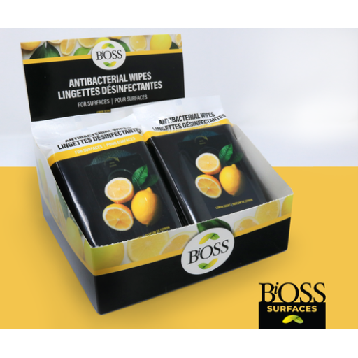 BIOSS005 BiOSS ANTIBACTERIAL WIPES FOR SURFACES - (10 inner