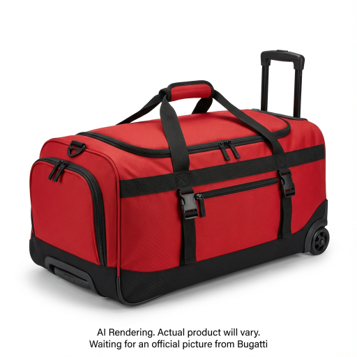 K&B Sport Traveller Rolling Duffle Bag - Red