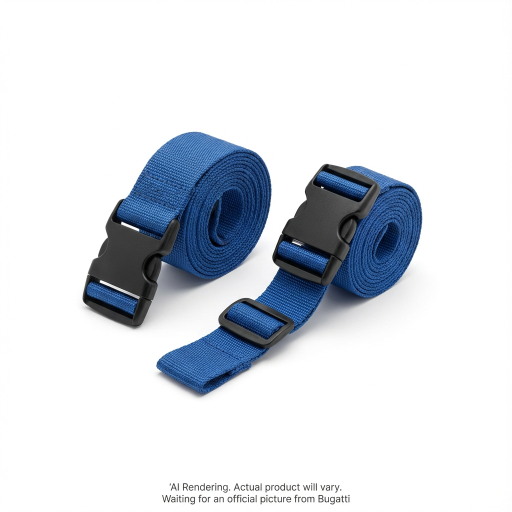 Downtown Essentials 2Pcs Luggage Straps TAC2632BU-BLUE