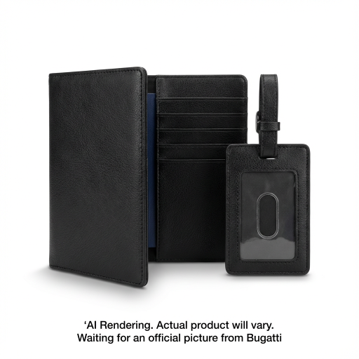 Bugatti Gift Giving Passport Holder + Luggage Tag Pu
