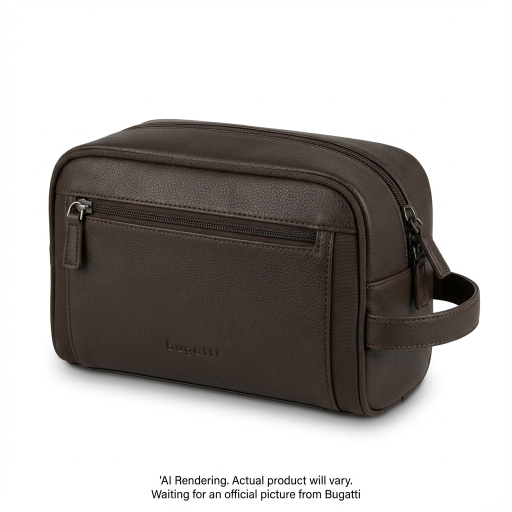 Bugatti Valentino Toiletry Bag - Dbrown
