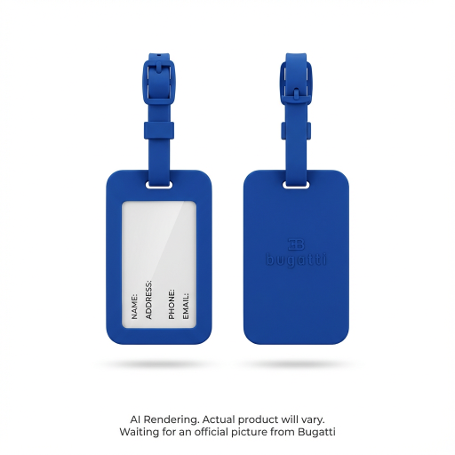 Bugatti - 2-Pieces Rubber Luggage Tag - Rubber