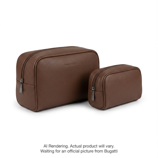Bugatti Gift Giving Toiletry Bag Set Of 2 Pu