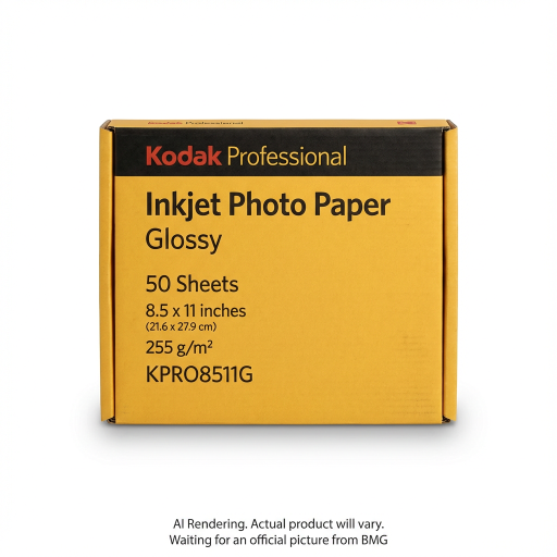 Kodak PROFESSIONAL Inkjet Photo Paper, Glossy / 25