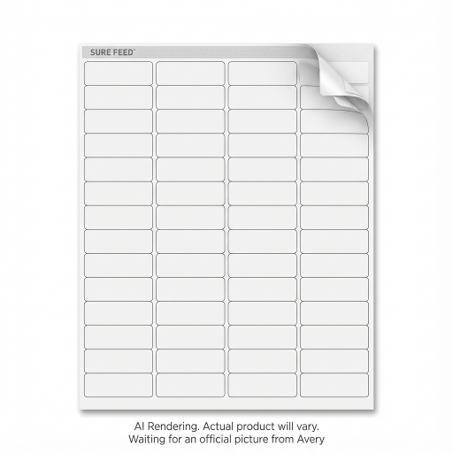 8195 WHITE, EASY PEEL, 1 3/4" X 2/3", PERMANENT,  25 SHEETS/