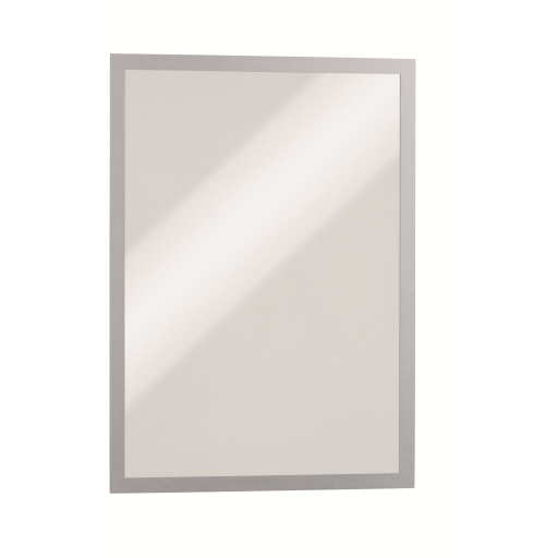 DURABLE Self-Adhesive Magnetic DURAFRAME Document Sign Holder, Tabloid Size 11" x 17", Silver, 2 Pack (476923)