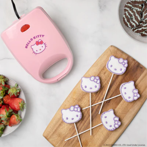 Hello Kitty Cake Pop Maker ? Pink Non-Stick Electric Treat Baker ? Sanrio Kitchen Collection
