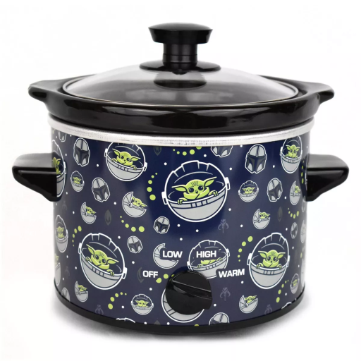 Star Wars The Mandalorian 2-Quart Slow Cooker ? Compact Crock for Dips, Appetizers, and Meals