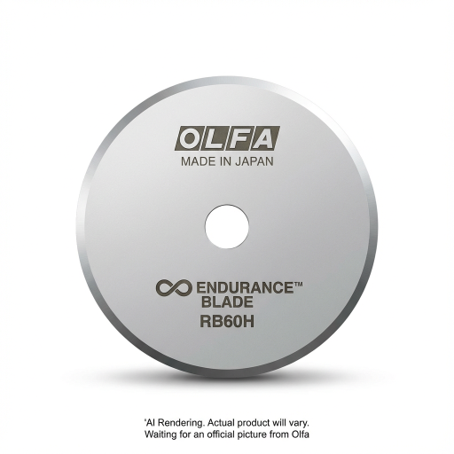 OLFA 60mm RB60H-1 Endurance Rotary Blade, 1pk