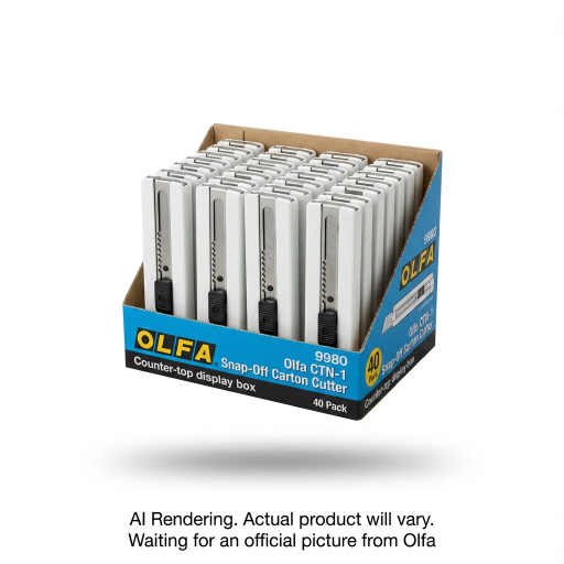 OLFA CTN-1/40 Snap-Off Carton Cutter - Display, 40 Unit