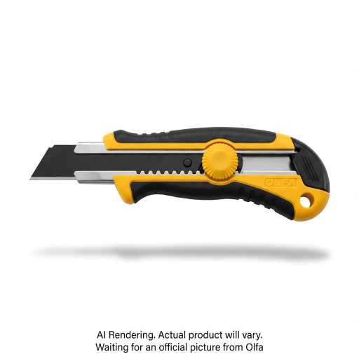 OLFA 25mm XH-1 Fiberglass Rubber Grip Ratchet-Lock Knife