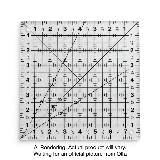 OLFA QR-12S 12 1/2" Square Frosted Acrylic Ruler