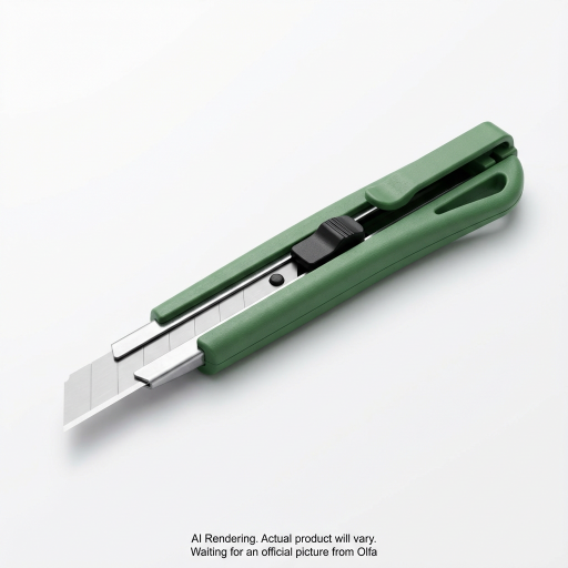 OLFA 9mm ES-1/P Recycled Plastic Knife- Polybag