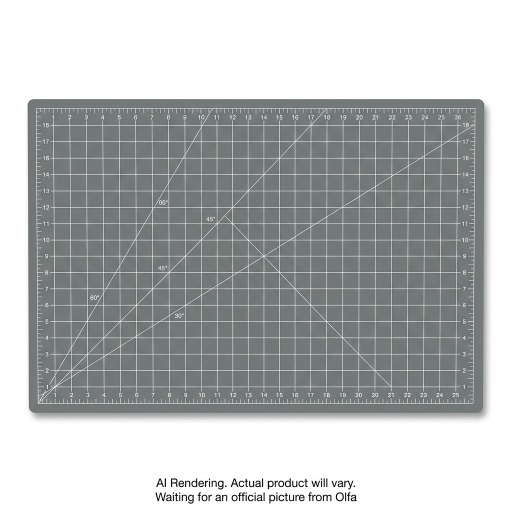 OLFA RM-MG-01/GRY 24" x 36" Double Sided Rotary Mat, Gray
