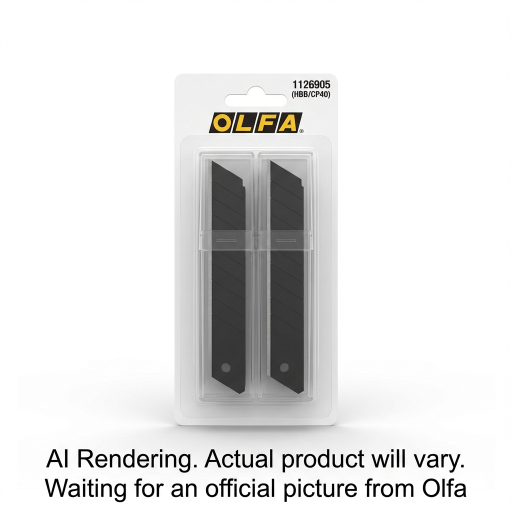 OLFA 25mm HBB/CP40 Black Snap Blades, 40pk