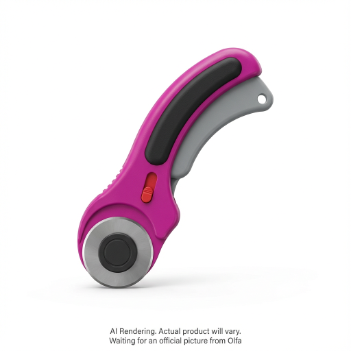 OLFA 45mm RTY-2/DX/MAG Ergonomic Rotary Cutter, Magenta