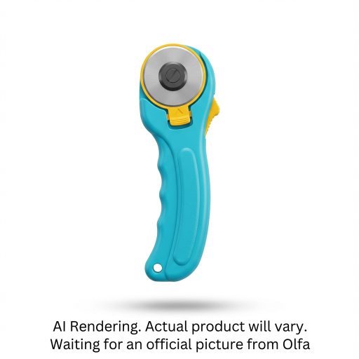 OLFA 45mm RTY-2/C Quick-Change Rotary Cutter, Aqua