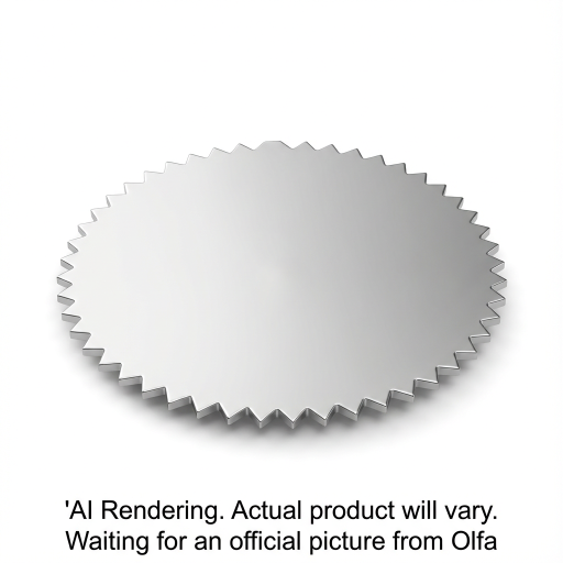 OLFA 45mm PIB45-1 Stainless Steel Pinking Blade, 1pk