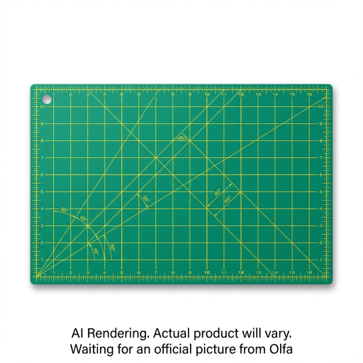OLFA RM-CG-01 12" x 18" Double Sided Rotary Mat, Green