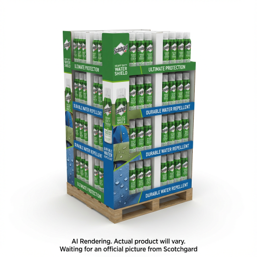 Scotchgard? Heavy Duty Water Shield 5020-10C-6CA Quarter Pallet Display