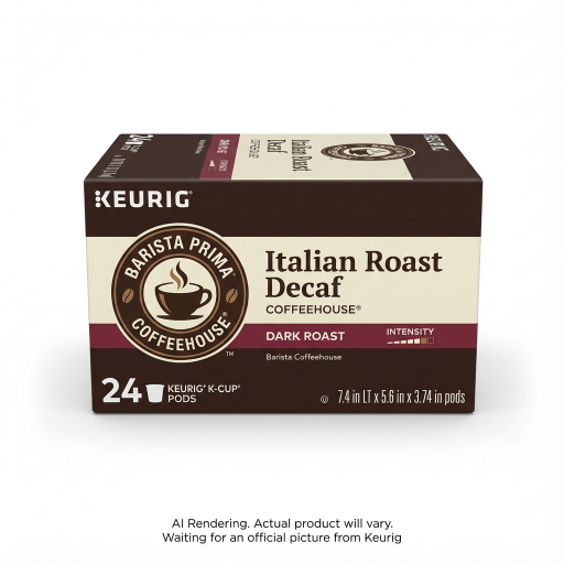 Barista Prima Coffeehouse? Coffee Single Serve - Bapr Kcup Italian Rst Dcf 24Ct Ca