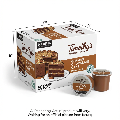 Timothy'S? Coffee Single Serve - Timy Kc Rs German Choc Cake N 24Ct Sl