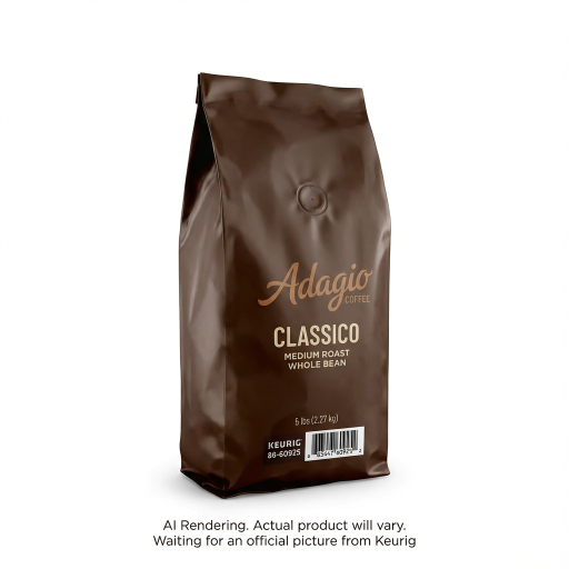 Adagio Coffee Whole Bean - Adag Rs Classico Med Rst Beans 5Lb