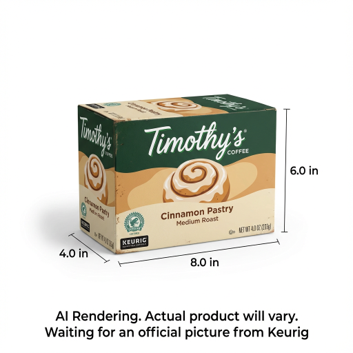 Timothy'S? Coffee Single Serve - Timy Kc Rs Cinn Pastry Med Rst N 24Ct Sl
