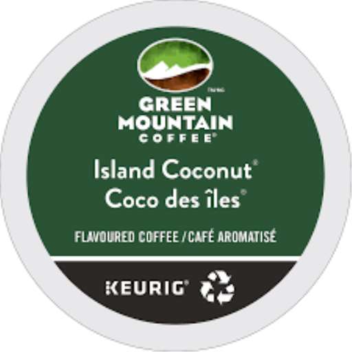 COFFEE-K CUP GREEN MOUNTAIN ISLAND COCONUT LIGHT ROAST 24/BX