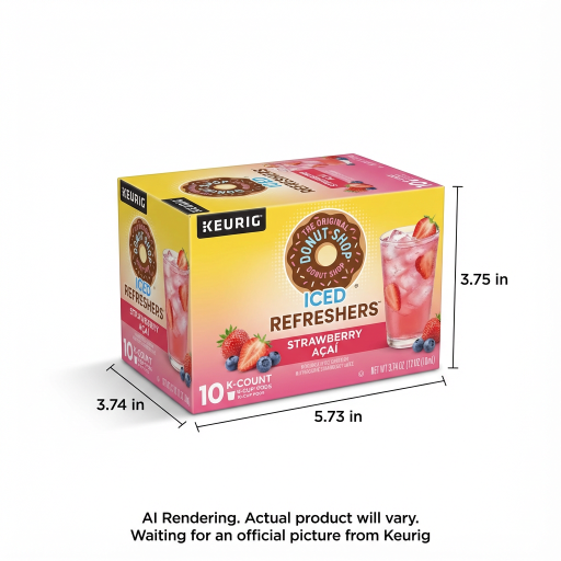 Donut Shop Coffee Single Serve - Dshp Kcup Strbry Rfrshr 10Ct Ca