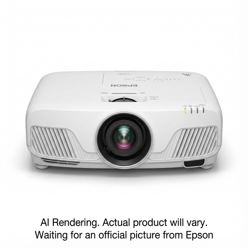 EPSON PowerLite L570U Laser Projector with lens shift, 5,200 Lumens, WUXGA with 4KE, White