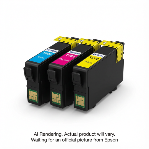 EPSON T202 DURABrite Ultra Combo (CMY) Ink Cartridges, Standard Capacity, with Sensor / WF-2860, XP-5100