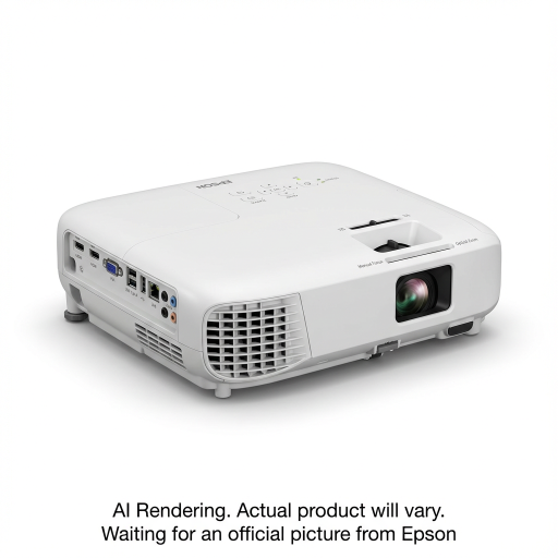 EPSON PowerLite L210W Laser Projector, Wifi Miracast, 4500 Lumens, WXGA, White