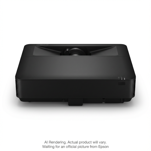 EPSON PowerLite 815E Ultra Short-throw Laser Projector, Wifi Miracast, 5000 Lumens, 1080p with 4KE, Black