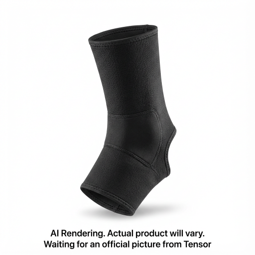 Tensor? Compression Ankle Support, Large/X-Large, Black